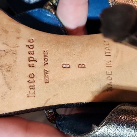 Heeled Leather Thong Sandal Size 8 by Kate Spade - Picture 4 of 7